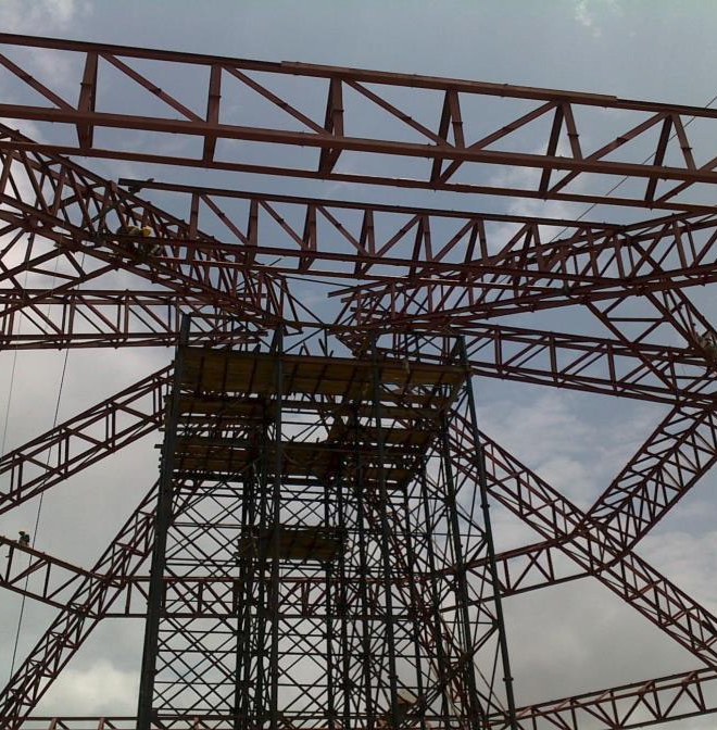 Structural Steelworks for the Winners Chapel – Living Faith Church at Abuja-Keffi Road, Completed